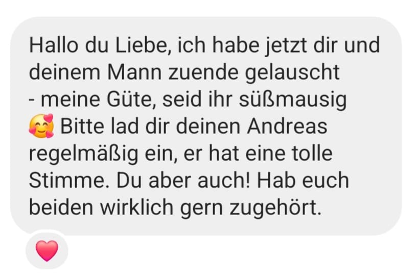 Hörer Feedback: tolle Stimmen