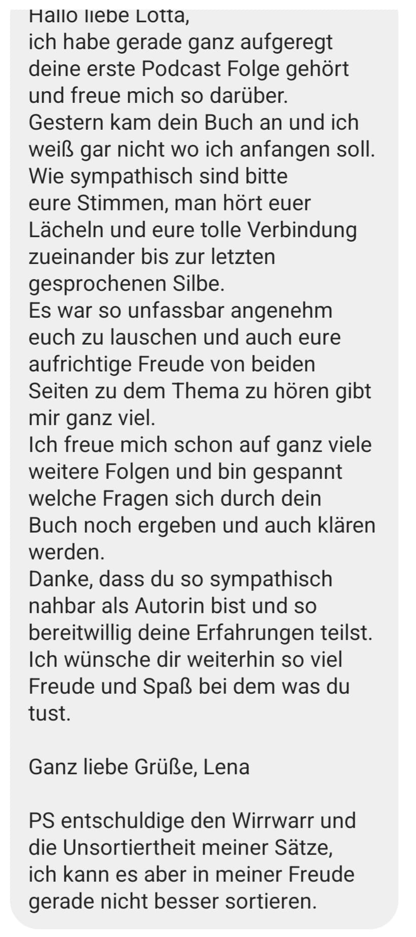 Hörer Feedback: Erste Podcast Folge Frei Lieben